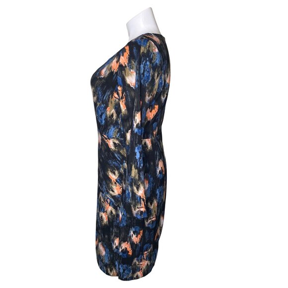 NYDJ Black Melting Ikat Twist Front Dress, Long Sleeves Women's Size 16 - Picture 8 of 13